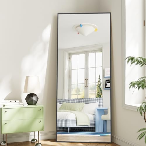 Koonmi 67"x30" Floor Mirror Full Length, Large Black Mirror - Image 6