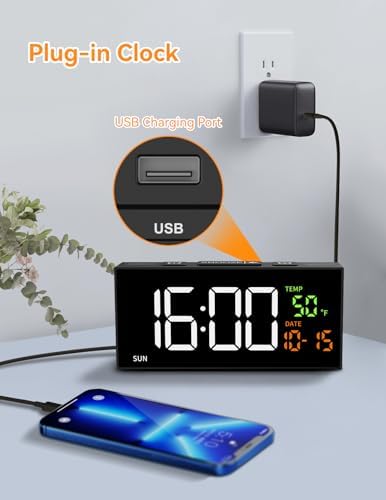 Netzu Alarm Clocks for Bedrooms, Digital Clock - Image 4