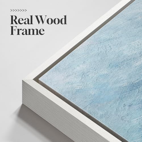 Large Framed Coastal Abstract Wall Art - Image 5