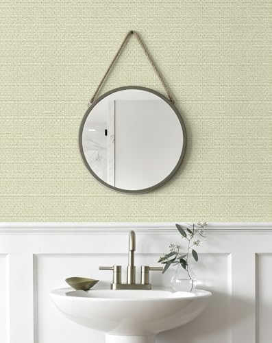 Grasscloth Peel and Stick Wallpaper, 78.7"x17.3" - Image 5