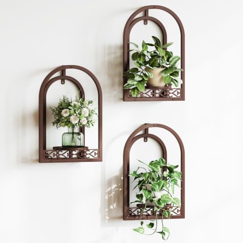 3 Pack Wall Plant Stands, Indoor Plant Holders Apartment by HomecourtyardsInterio