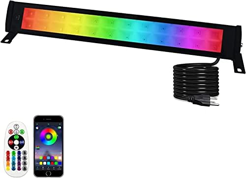 50W RGB Wall Washer Light, RGB Light bar, Warm 3000K & 16 Million by Indmird