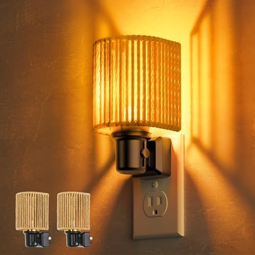 L LOHAS LED Amber Night Lights Plug into Wall, Boho Nightlight Plug in by LLOHASLED