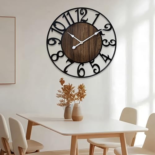 30 Inch Large Wall Clock for Living Room Bedroom Kitchen Mantel Decor, Battery - Image 6