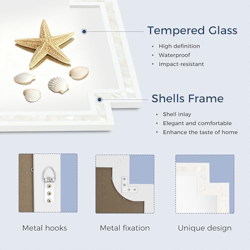 24 x 36 Inch White Bathroom Rectangle Mirror - Image 5
