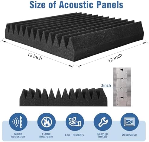 50 Pack Sound Proof Foam Panels - Image 3
