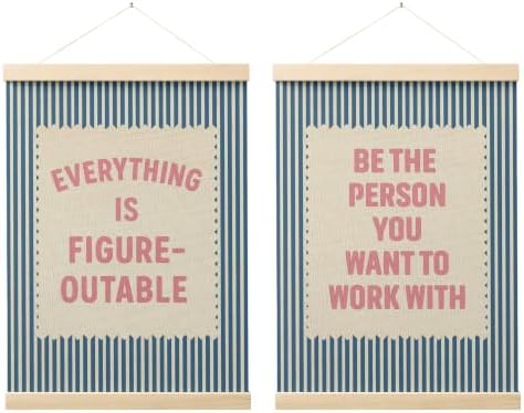 FGFK Positive Affirmations Wall Art Poster Hanger Frame 12x16 Inch by WelcometoFGFKhome
