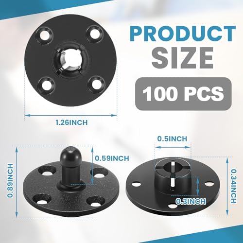 Moxweyeni 100 Pcs Panel Fasteners Mounting Clips - Image 2