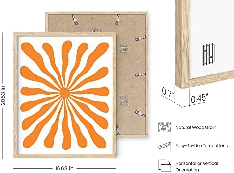HAUS AND HUES Abstract Orange Wall Art - Image 3