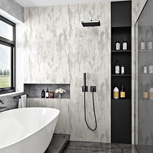 Wallercity Thick Textured White/Gray Wood Contact Paper - Image 7