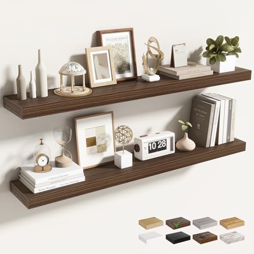 Acovy 40 Inch Floating Shelves for Wall 2 Pack, Wall Mounted Floating Shelf by Acovy