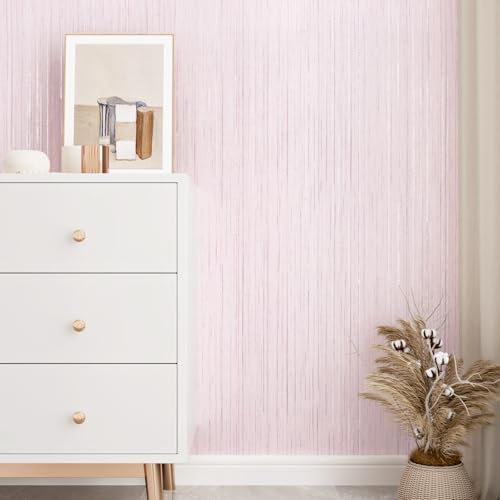 WESTICK Pink Grasscloth Wallpaper - Image 4