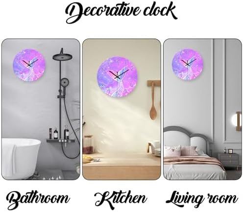 Mermaid Wall Clocks Battery Operated 12 Inch - Image 6