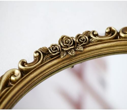 OIGUMR Medium Oval Wall Mirror Resin Frame Size：20.4 x 14.5 inch - Image 7