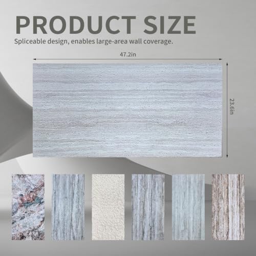 5 PCS 47.2"x23.6"3D Faux Stone Wall Panels - Image 3