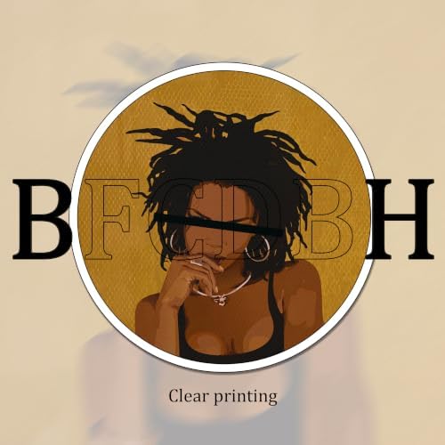 Gold Framed Black Woman Wall Art, Stylish Woman Portrait Print - Image 3