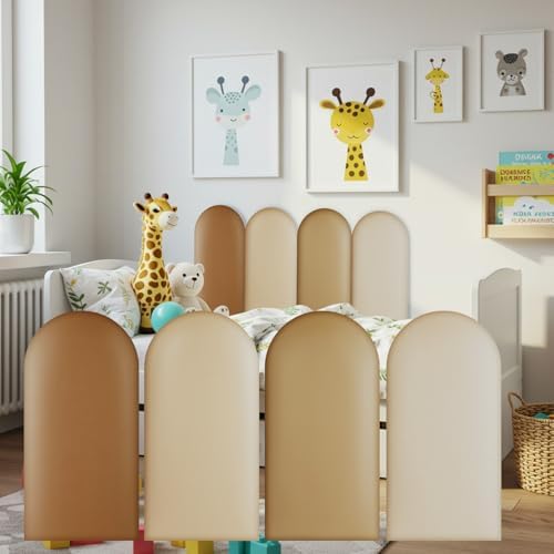 Jetec 4 Pcs Kids Wall Padding Panels, 1.18 Inch Thick Foam Wall Protector by Jetec