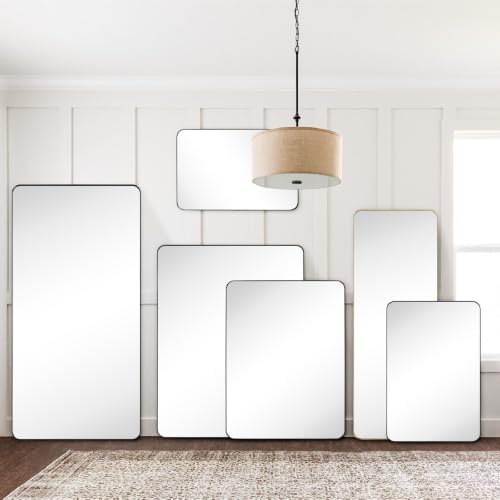 GRACTO 30x48'' Chrome Bathroom Rectangle Mirror - Image 6