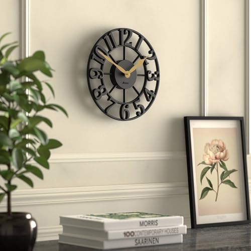 JONES CLOCKS® Lighthouse wall Clock | Sculptural Skeleton Clock | Black - Image 5