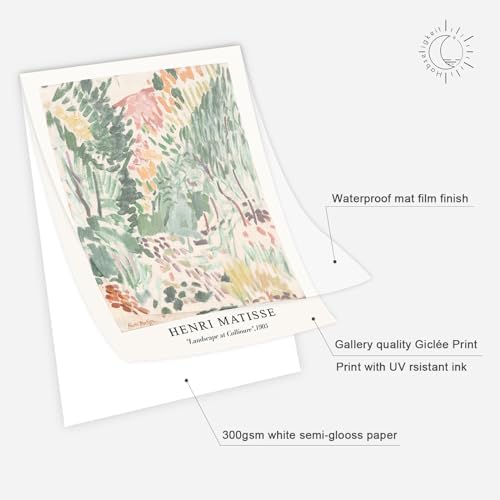 Habseligkeit Sage Green Master Wall Art Prints, Matisse Wall Art Exhibition - Image 3