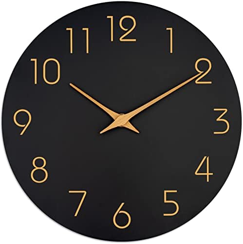 Mosewa Wall Clock 16" Battery Operated Silent Non-Ticking Simple Minimalist by MOSEWAWALLCLOCK