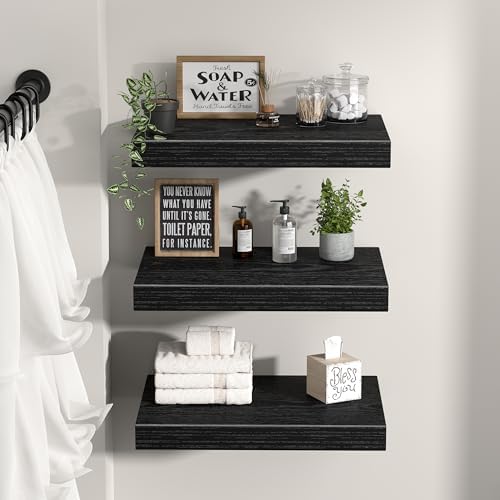 QEEIG 10" Deep Floating Projector Shelves Under TV Shelf - Image 2