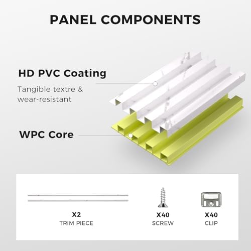 OUZUGIE WPC Acoustic Slat Wall Paneling - Image 4