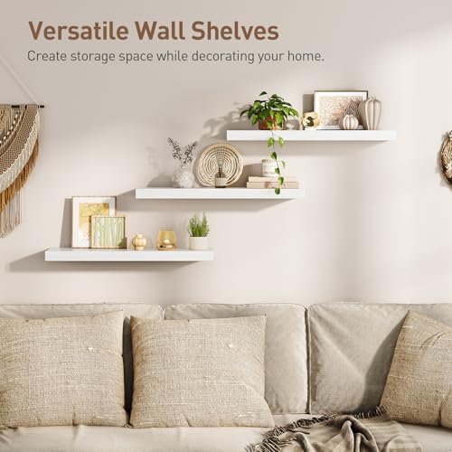 RALGEND Floating Shelves for Wall, 23.6" Wall Shelf Set of 3 - Image 4