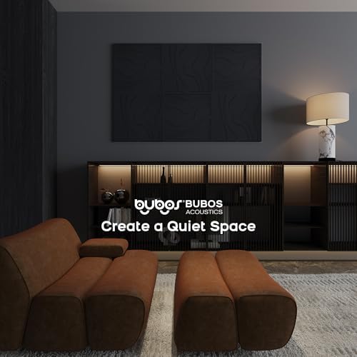 BUBOS 6-Pack Art Acoustic Panels, Self-Adhesive Sound Panels, 23.6"x23.6" - Image 6