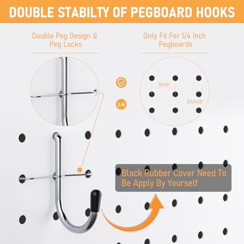 INCLY 176PCS Pegboard Hooks - Image 6