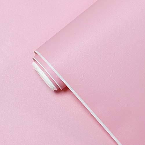 Yasinet Pink Peel and Stick Wallpaper Pink Contact Paper Light Solid Color by Yasinet