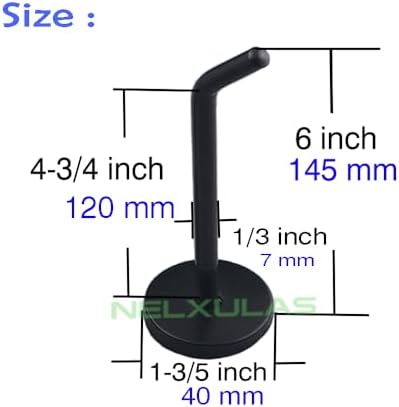 Classic Black Stainless Steel Heavy Duty Coat Hook, Durable Robe Hanger Wall - Image 3