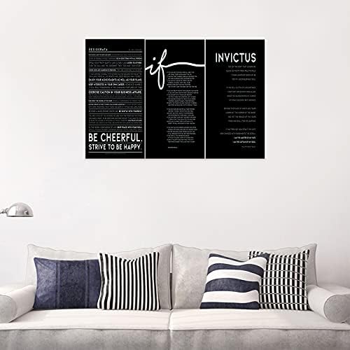 3 Piece Inspirational Wall Art, Quotes Motivational Canvas Prints - Image 3