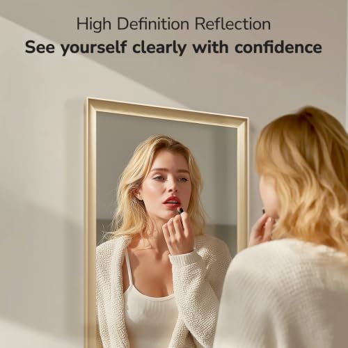 USHOWER 24x36 Inch Brushed Gold Bathroom Mirrors - Image 5