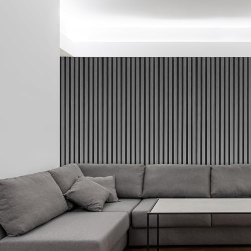 NeatiEase Wood Wall Panels, 9 Feet Acoustic Slat Wall Panels - Image 5