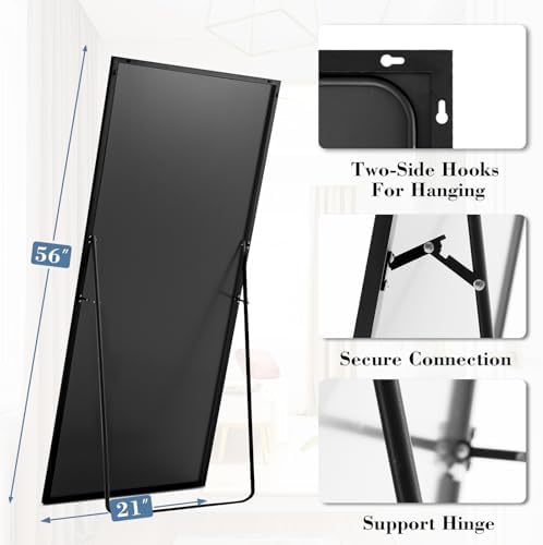 NEWBULIG Full Length Floor Mirror 56"x21", Body Standing Mirror - Image 2