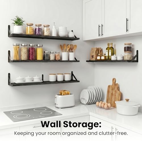 Long Wall Shelf, Large Floating Shelves - Image 7