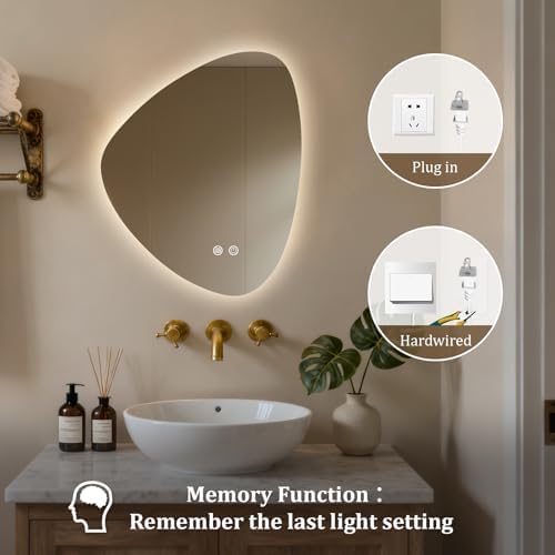 HOMECOOKIN LED Irregular Bathroom Mirror - Image 7