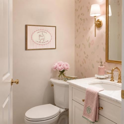 Cute Cat Bathroom Wall Art Welcome to the Bathroom a Cat Will Be - Image 2