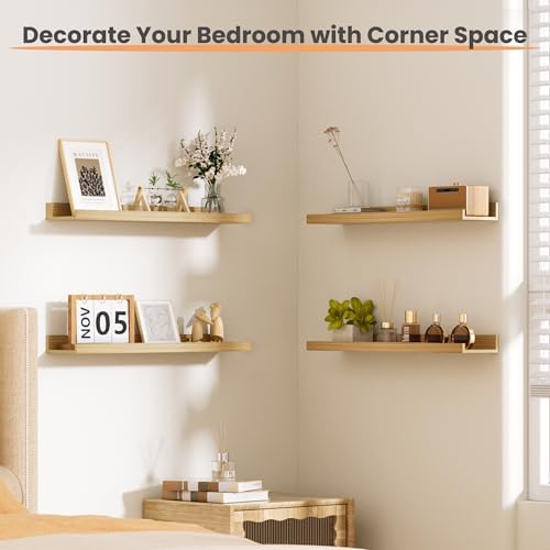 upsimples Floating Shelves for Wall Decor Storage - Image 2
