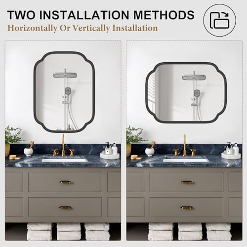 Ferytange Black Bathroom Mirror - Image 5