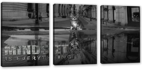 3 Panels Motivational Canvas Wall Art Inspirational Wall Art Entrepreneur by Yetaryy