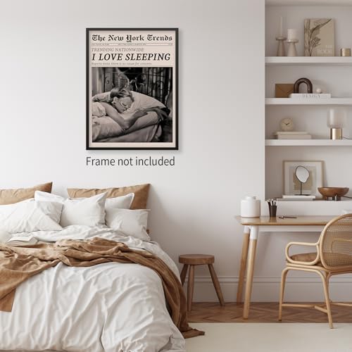 VERENIX Retro Black and White Feminist Wall Art Newspaper Aesthetic Canvas - Image 6