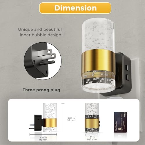 L LOHAS LED Night Light Dimmable Night Lights Plug into Wall Remote Control - Image 6