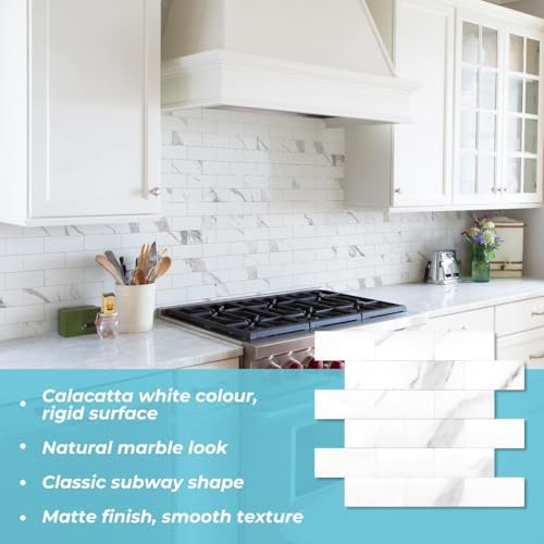 STICKGOO 10-Sheet Subway Tile Peel and Stick Backsplash - Image 3