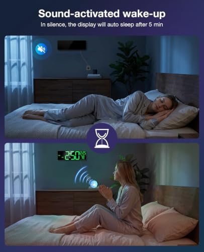 Large Digital Clocks Bluetooth Sync Time, Big Led Wall Clock - Image 4