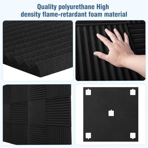100 Pack Acoustic Panels 1 X 12 X 12 Inches - Image 5