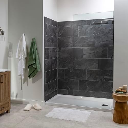 Palisade 23.2 in. x 11.1 in. Vinyl Wall Tiles in Cracked Slate - Image 3