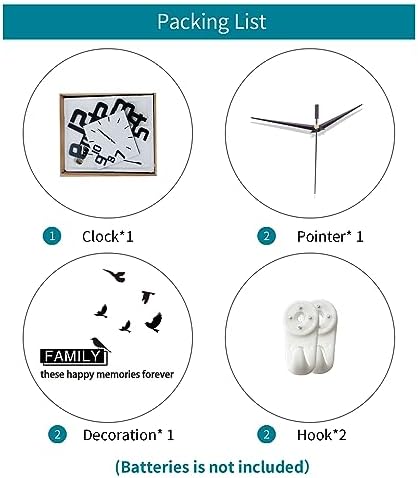 Decorative Wall Clock for Living Room Large Modern Clocks Silent - Image 7