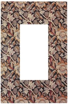 Decorative Outlet Covers Vintage William Morris Floral Plants 1 Gang Single by Lightswitchcovers